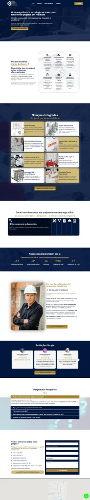 print de uma landingpage