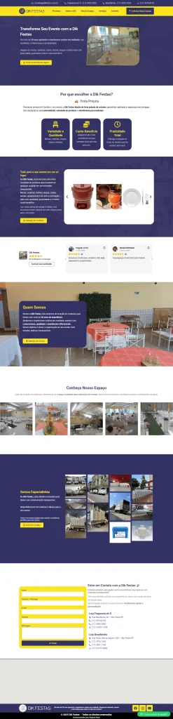 print de uma landingpage