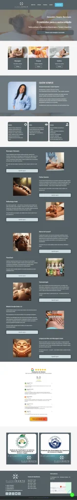 print de uma landingpage