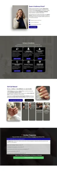 print de uma landingpage