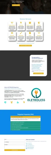 print de uma landingpage