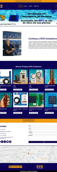 print de uma landingpage