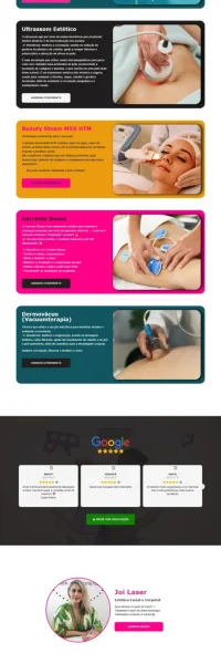 print de uma landingpage