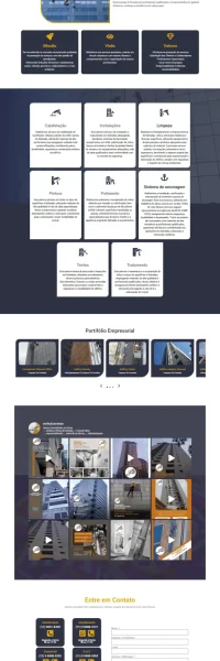 print de uma landingpage vertical service